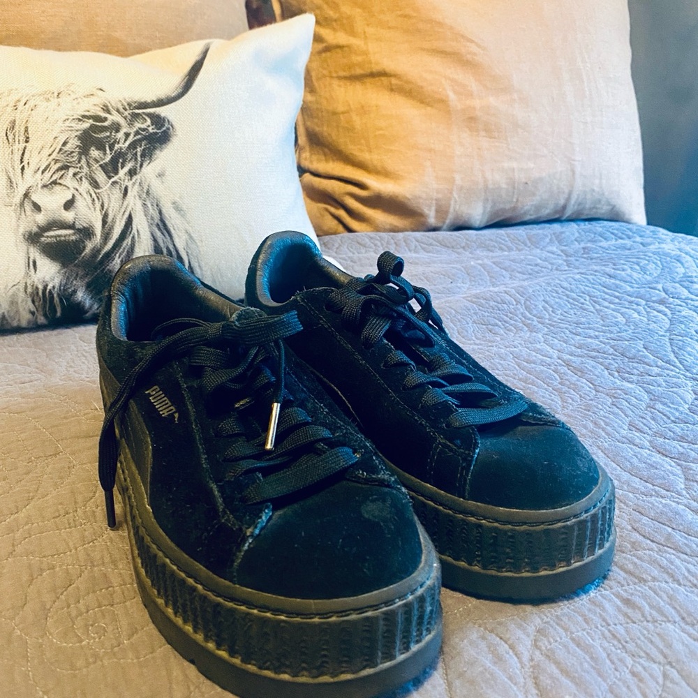 Puma Fenty Black Suede Creepers